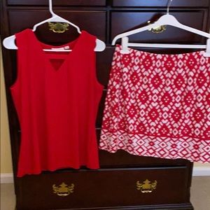 Susan Graver Skort Set
